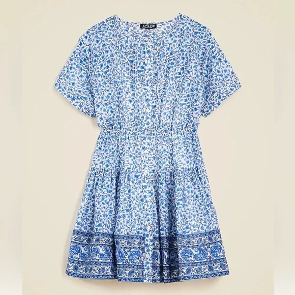NWT J.Crew Pintuck Mini Shirtdress in Bandana Blockprint |
Cottage Dress | Small - Picture 6 of 13